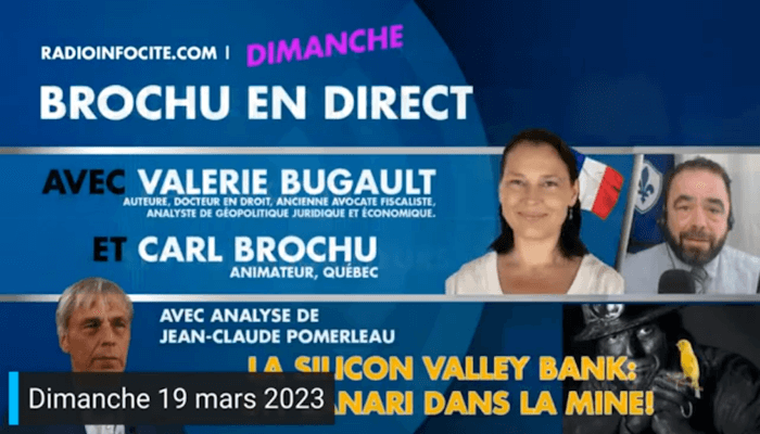 Valérie Bugault - Silicon Valley Bank : un canari dans la mine | Brochu en direct du dimanche (RadioInfoCite)